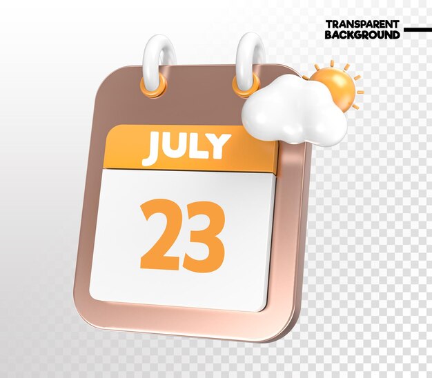 PSD gold sunny windy heavy rain july 3d icon