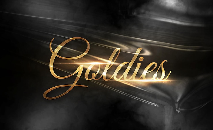 PSD gold text effect template
