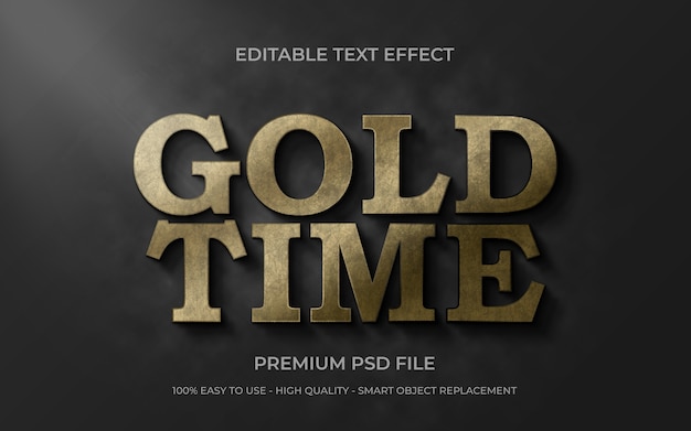 Gold Text Effect Template