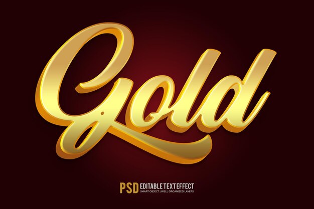 A gold text effect with a dark background