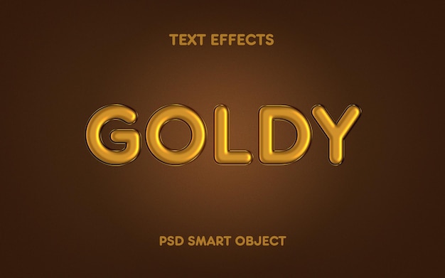 Gold text effect