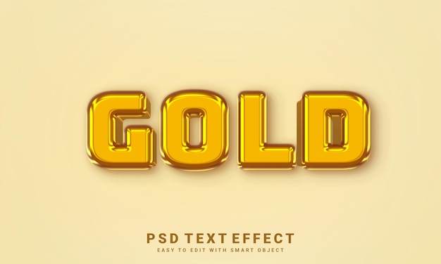 Gold text effect