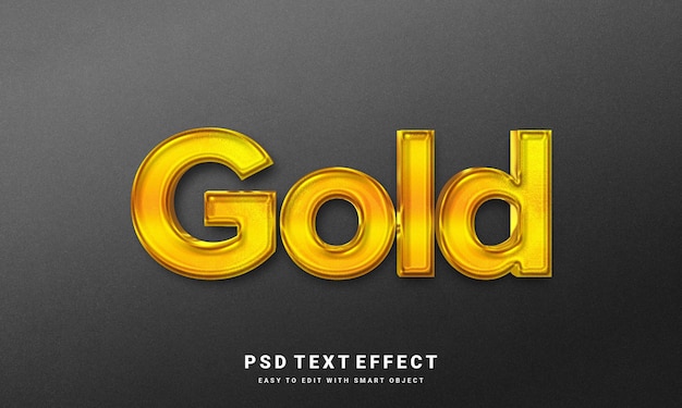 gold text effect