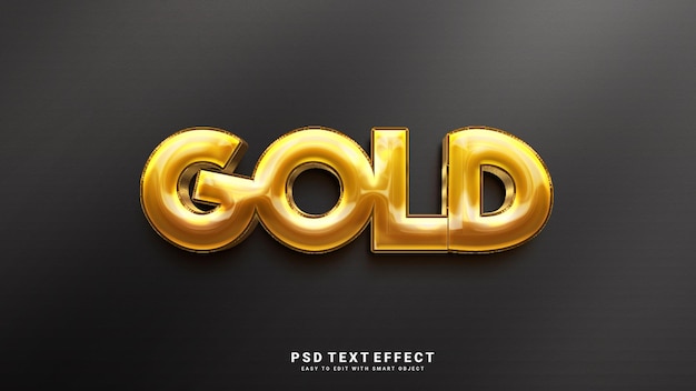 gold text effect