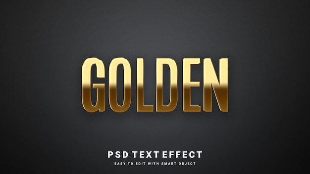 PSD gold text effect