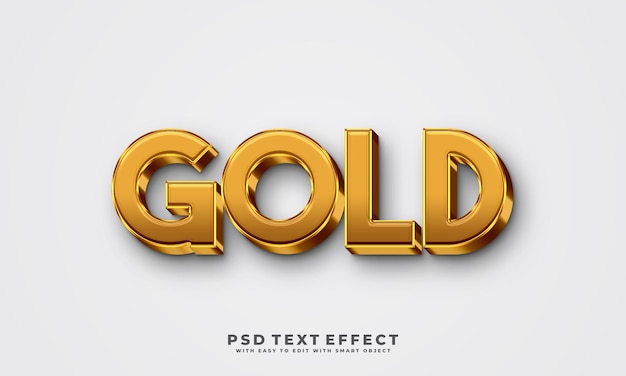 Gold text effect