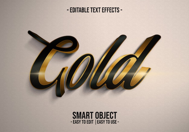 Gold text style effect