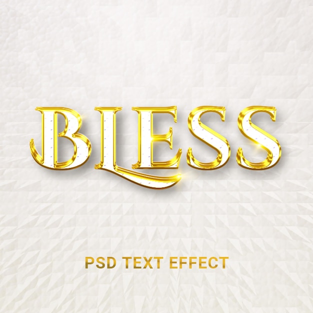 Gold text style effect