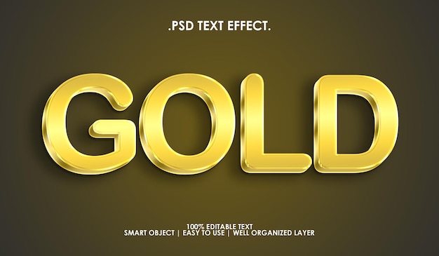 Gold text style effect