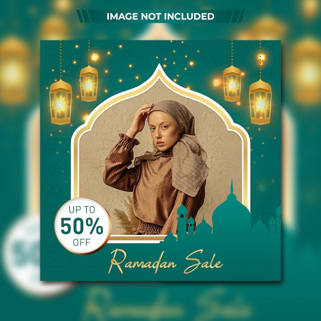Gold Tosca ramadan sale flyer or social media post