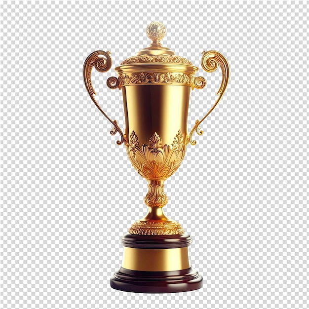 PSD a gold trophy