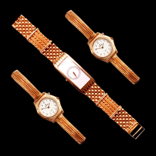 PSD gold watch watch gold case