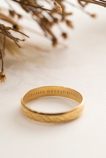 Gold wedding ring