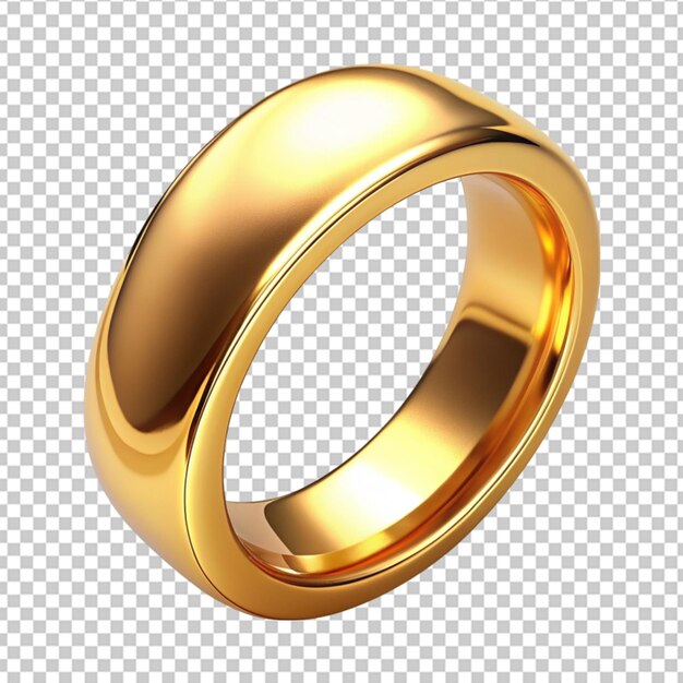 PSD gold wedding ring