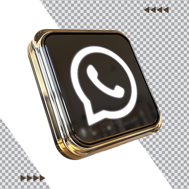 Whatsapp Vector Hd PNG Images, Golden Whatsapp Icon Whatsapp Logo