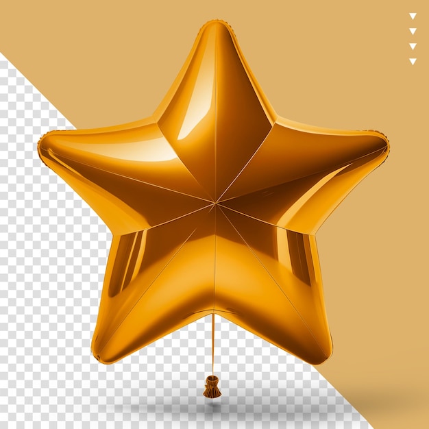 PSD golden 3d star for makeup