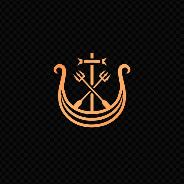 PSD a golden anchor with a crown on it