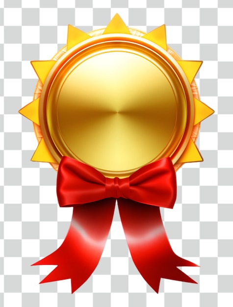 Badge d'oro scudo premio d'oro sfondo trasparente