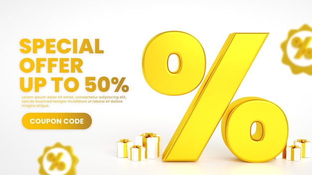 Golden big flash super mega sale banner template with special discount promotion offer