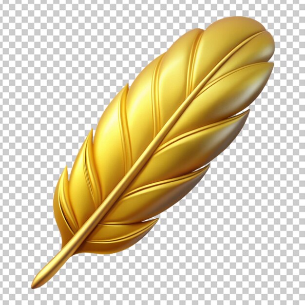 PSD a golden bird s feather