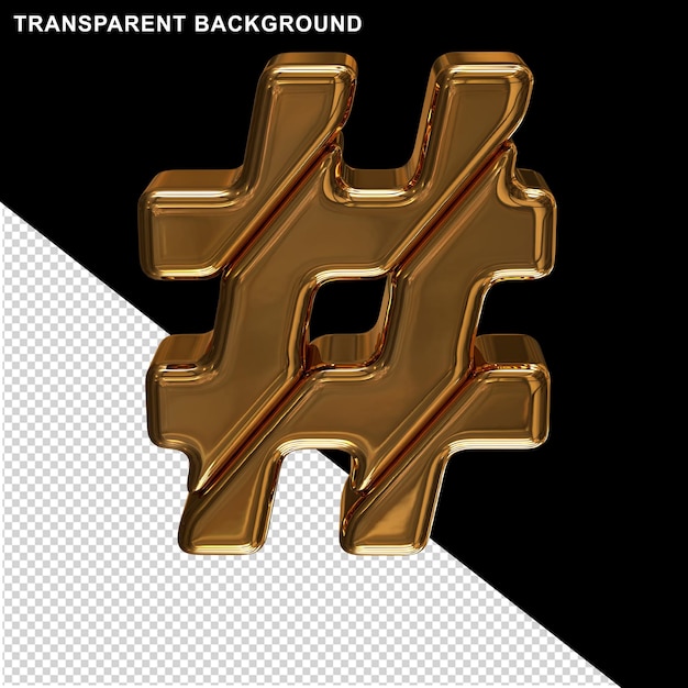 Golden block symbol