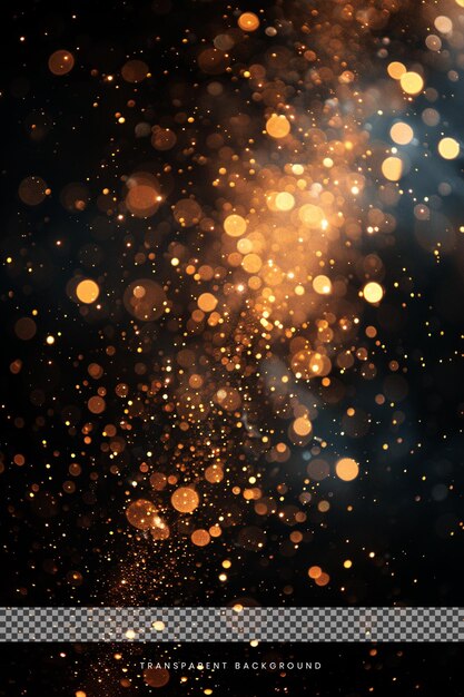 PSD golden bokeh blur background overlay