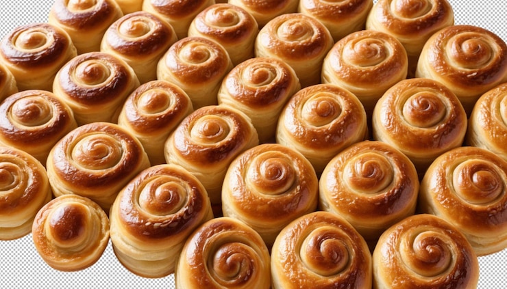 PSD golden brown pastry rolls light crispy and golden