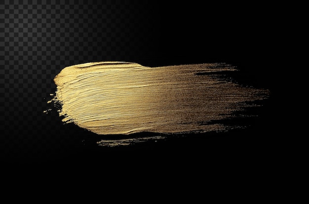 golden brush stroke on black