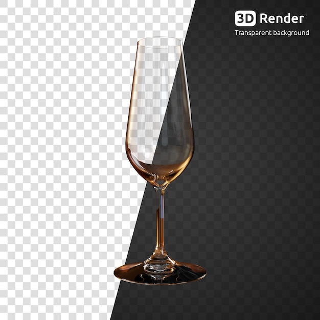 golden champagne glass