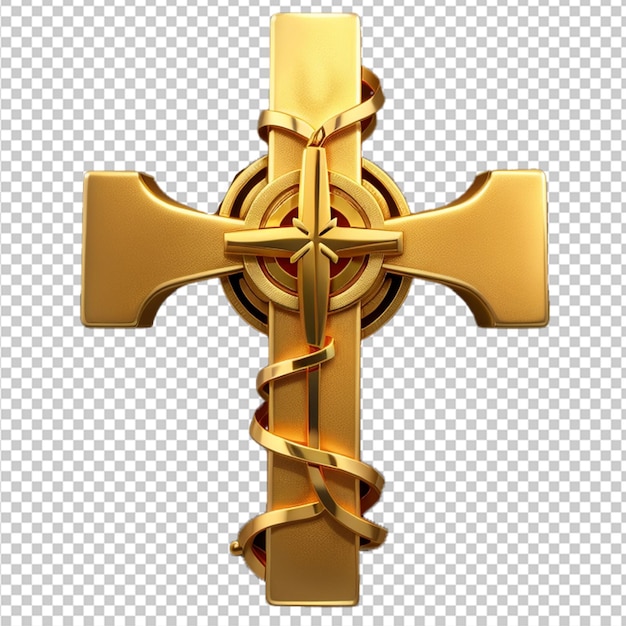 golden Christian cross