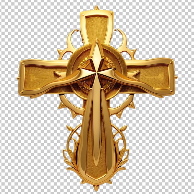 golden Christian cross