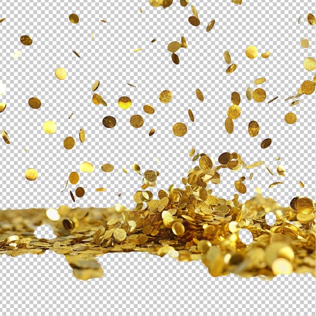 PSD golden confetti failing on transparent background