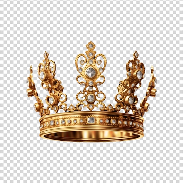 golden crown isolated