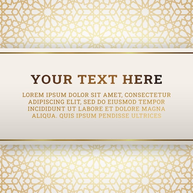 PSD golden decoration elements for stylish graphic designs luxurious paper template islamic pattern