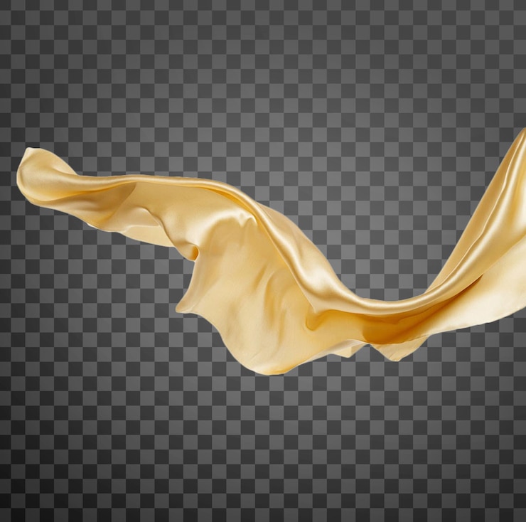 PSD golden decoration floating golden decorative elements seasonal decoration transparent background