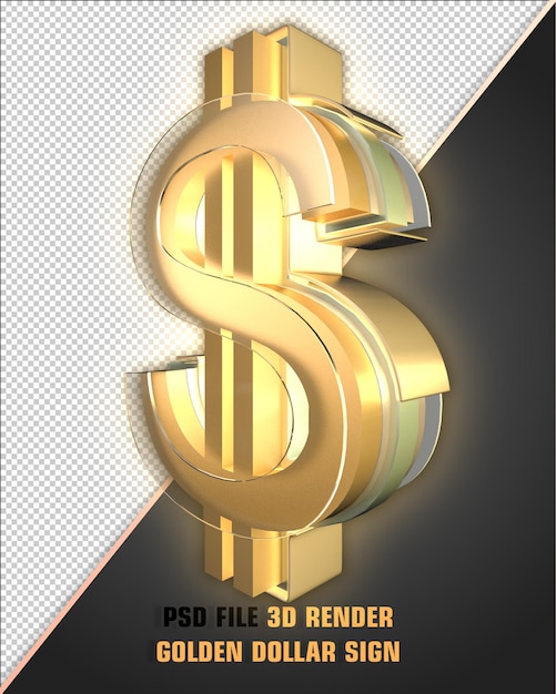 PSD golden dollar sign