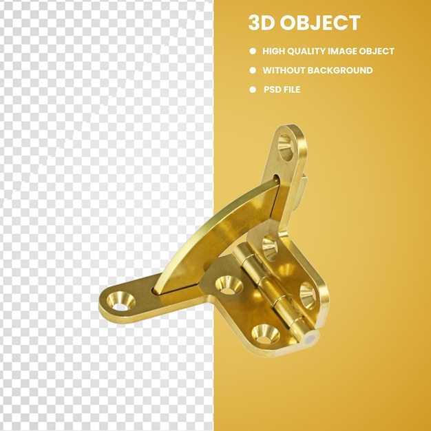 PSD golden door hinges gold door hinges set