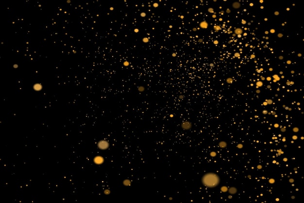 Golden Dust Bokeh Overlays Licht bokeh achtergrond Licht effect met transparante achtergrond bokeh