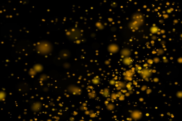 PSD golden dust bokeh overlays background bokeh leggero effetto leggero con background bokeh trasparente