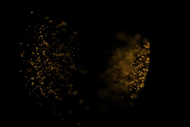 Golden Dust Bokeh Overlays Light bokeh background Light effect with transparent background bokeh