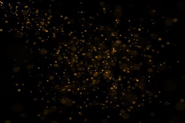 PSD golden dust bokeh overlays background bokeh leggero effetto leggero con background bokeh trasparente