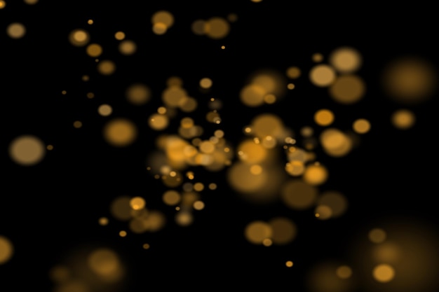 Golden dust bokeh overlays light bokeh background light effect with transparent background bokeh