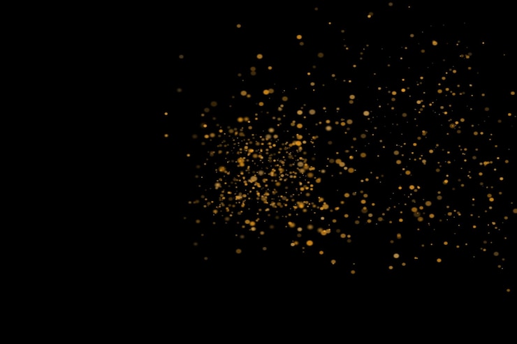 PSD golden dust bokeh overlays light bokeh background light effect with transparent background bokeh
