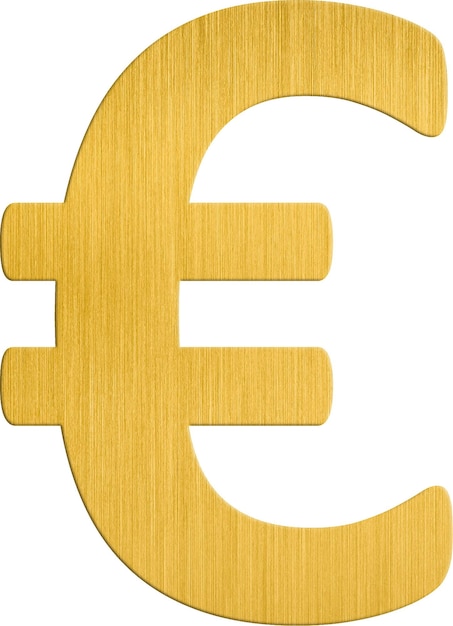 PSD golden euro coin money symbol in flat style for bank finance and investment concept illustration cl