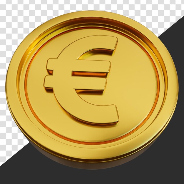 Golden euro symbol