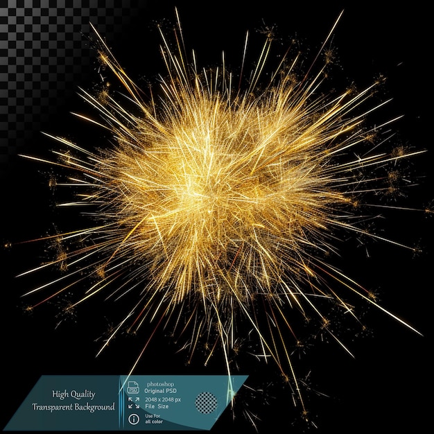 Golden Fire Sparkles