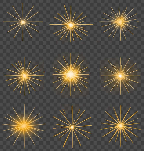 Golden Flares Light Collection Hoogwaardige Burst-effecten