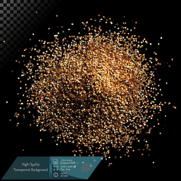 Golden Glitter Burst