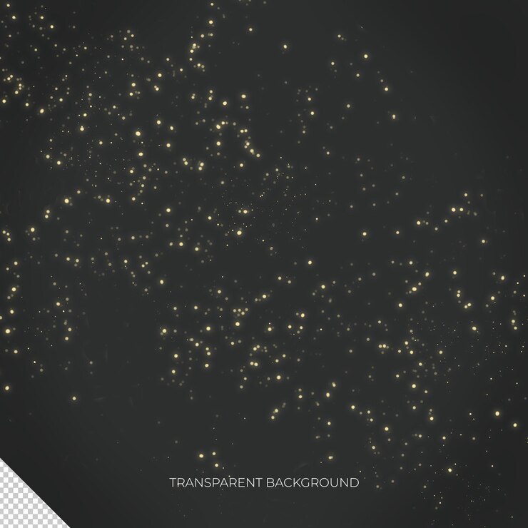 PSD golden glitter dust transparent overlay 8