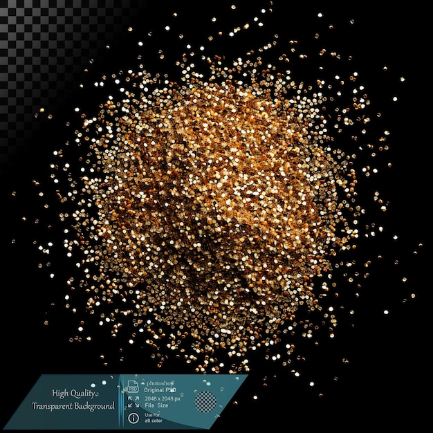 Golden Glitter Explosion
